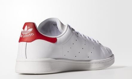 Les classqiues Stan Smith blanche et rouge mixtes !
