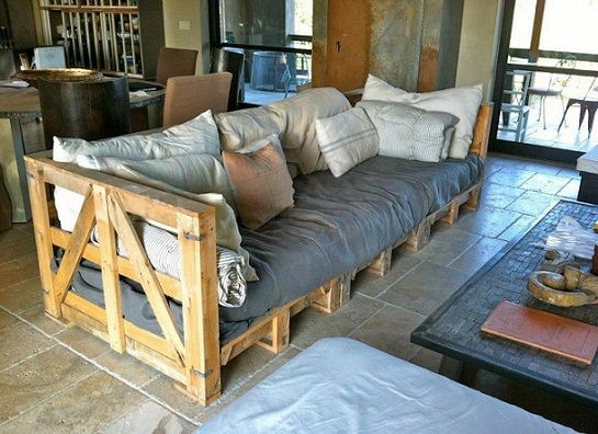 canapé palette bois