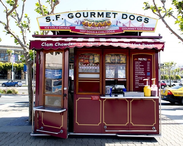 dogs cart - stand hot-dog