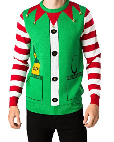 pull de Noel corps de lutin