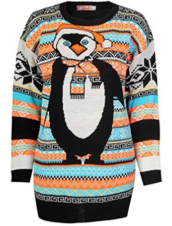 pull de noel pingouin