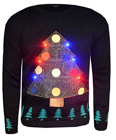 pull noel guirlande de noel lumineux led