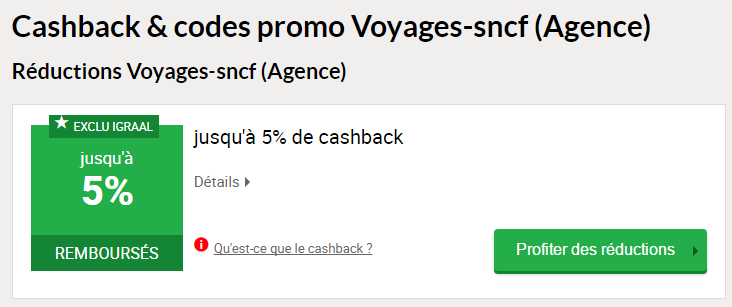 code promo SNCF