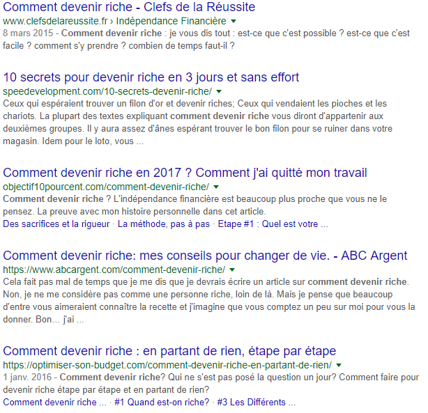 comment devenir riche google