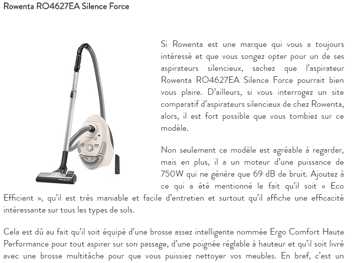 exemple de contenu non pertinent