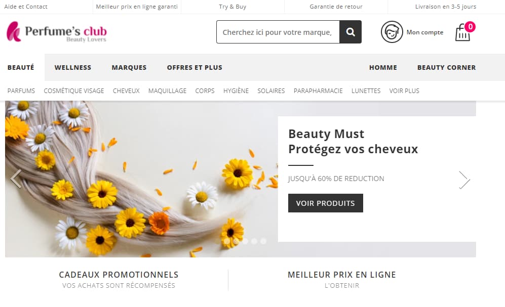 site internet perfumes club