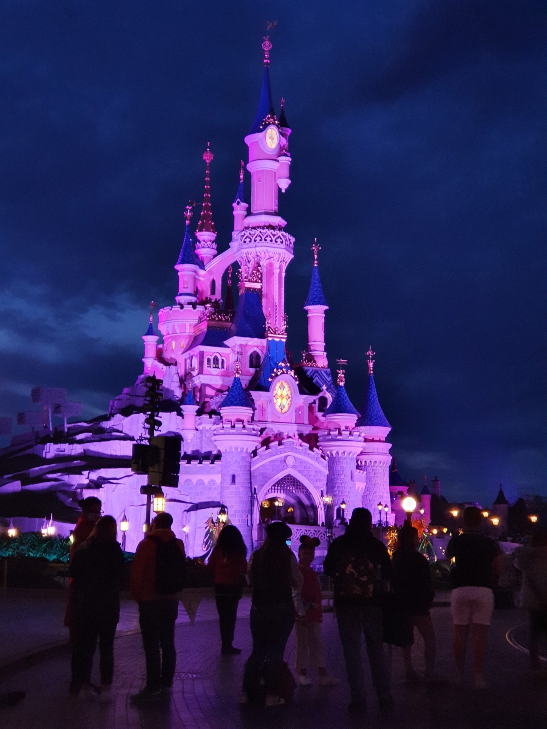 chateau disneyland de nuit