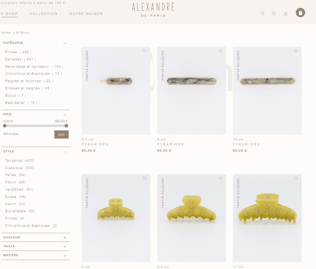 marque alexandre de paris