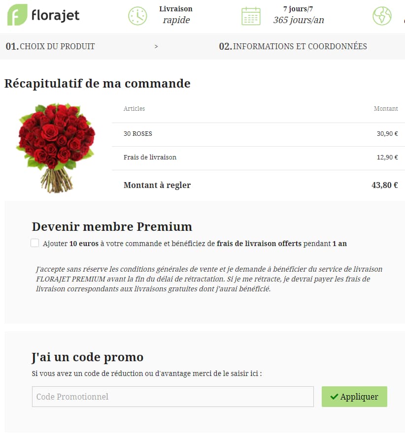 paiement florajet