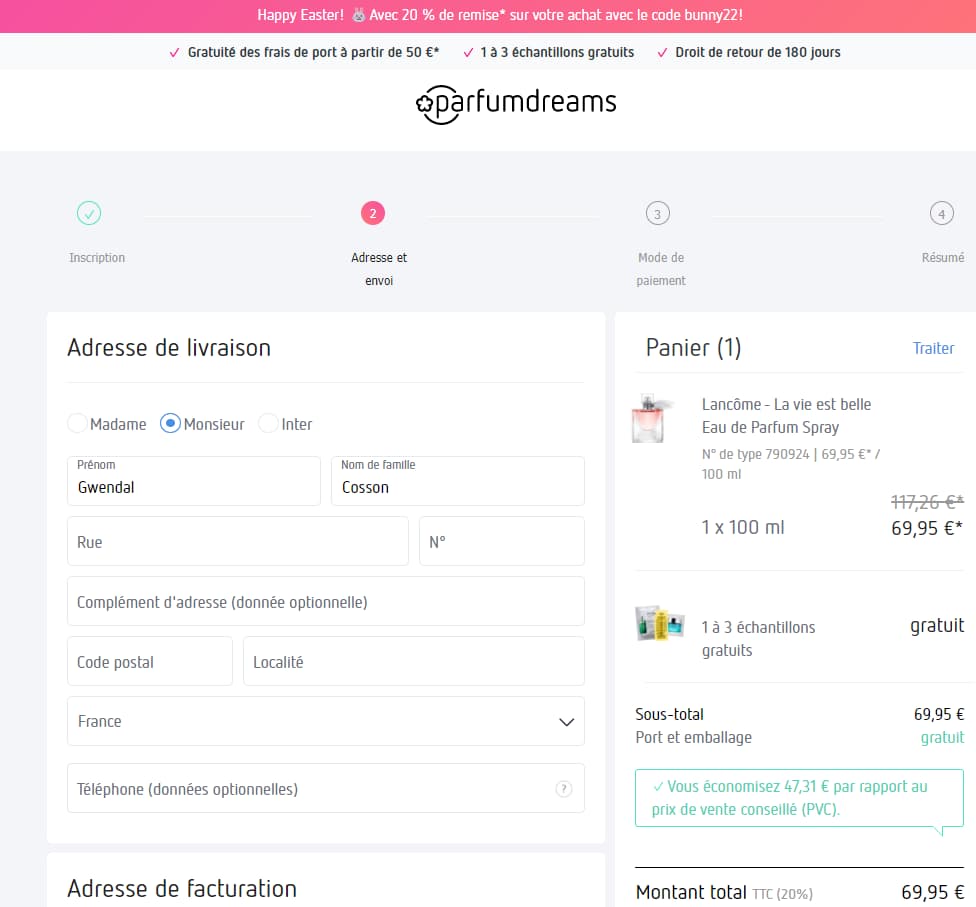 paiement parfumdreams