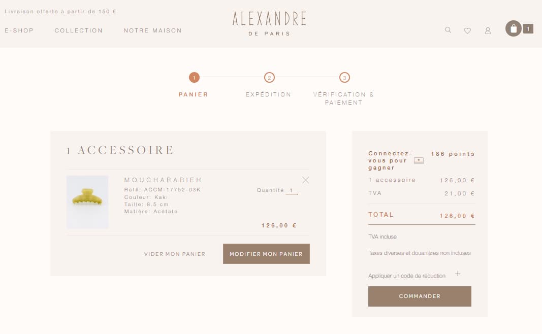 panier alexandre de paris