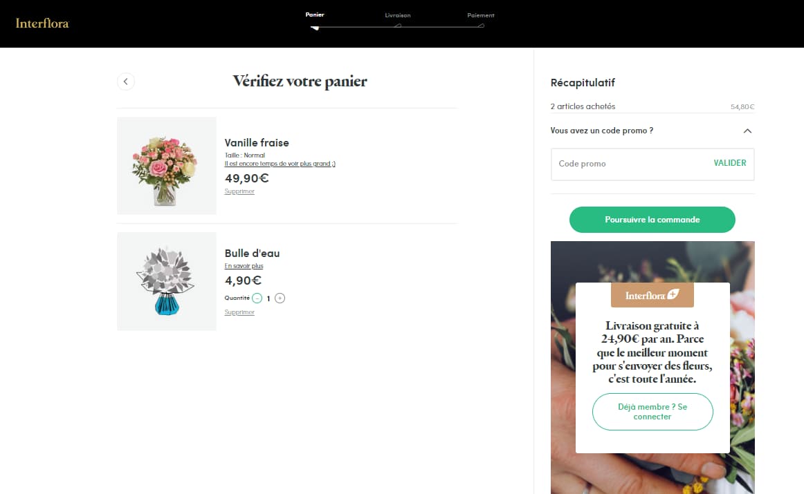 panier interflora