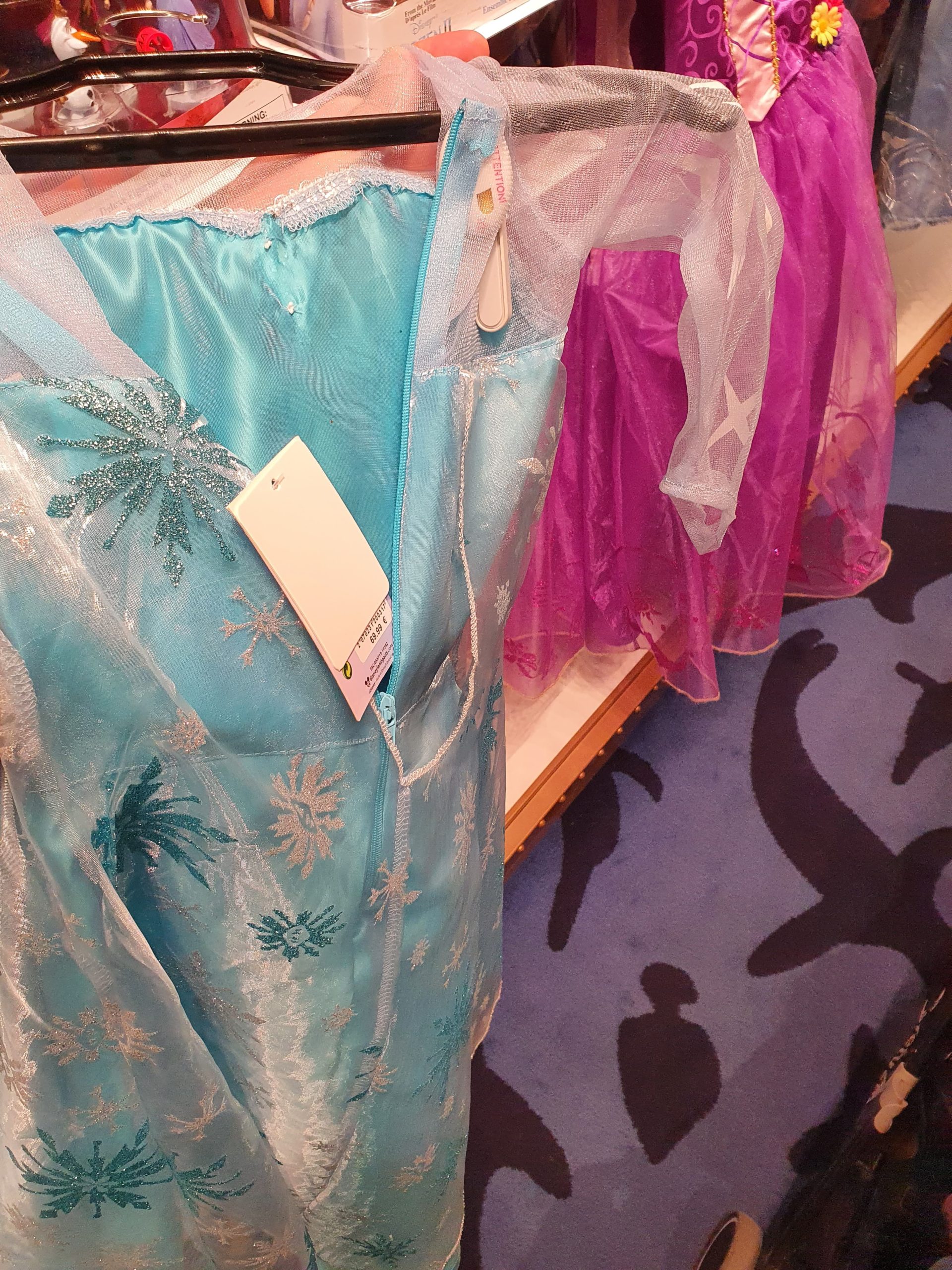 prix robe princesse disneyland paris