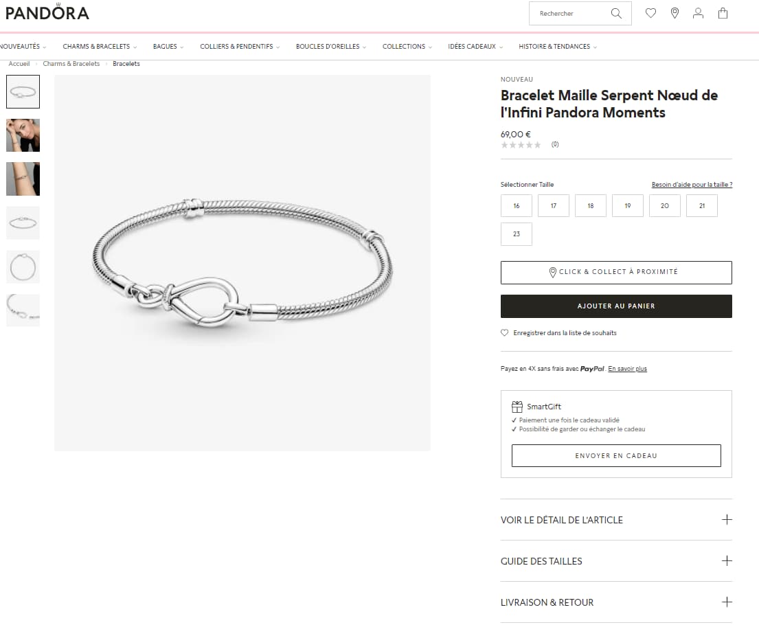 produit pandora
