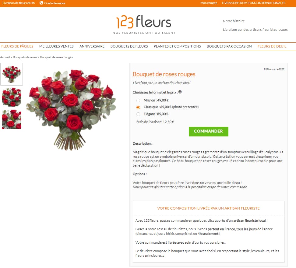 produits 123fleurs