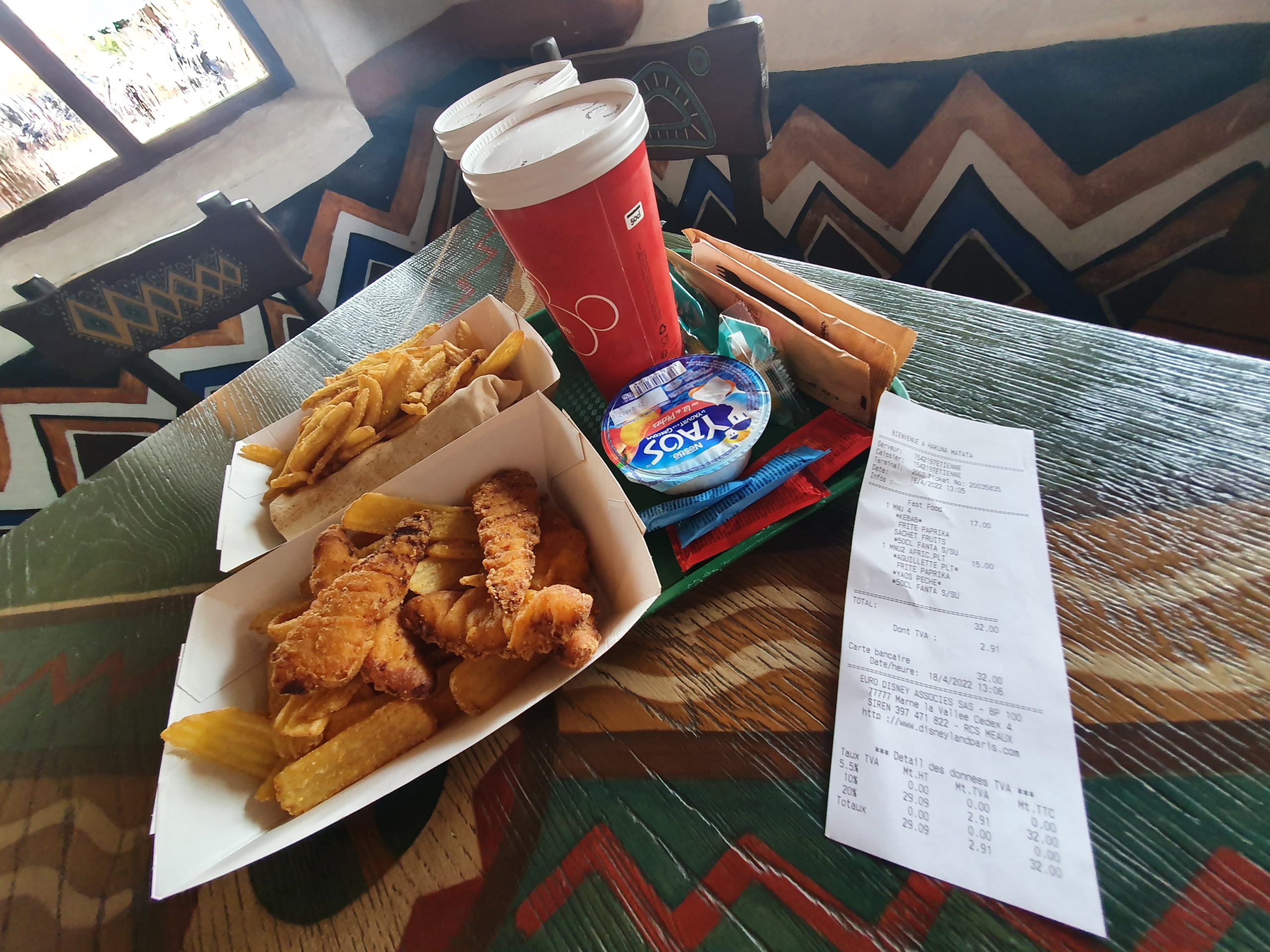 repas restaurant hakuna matata disneyland paris