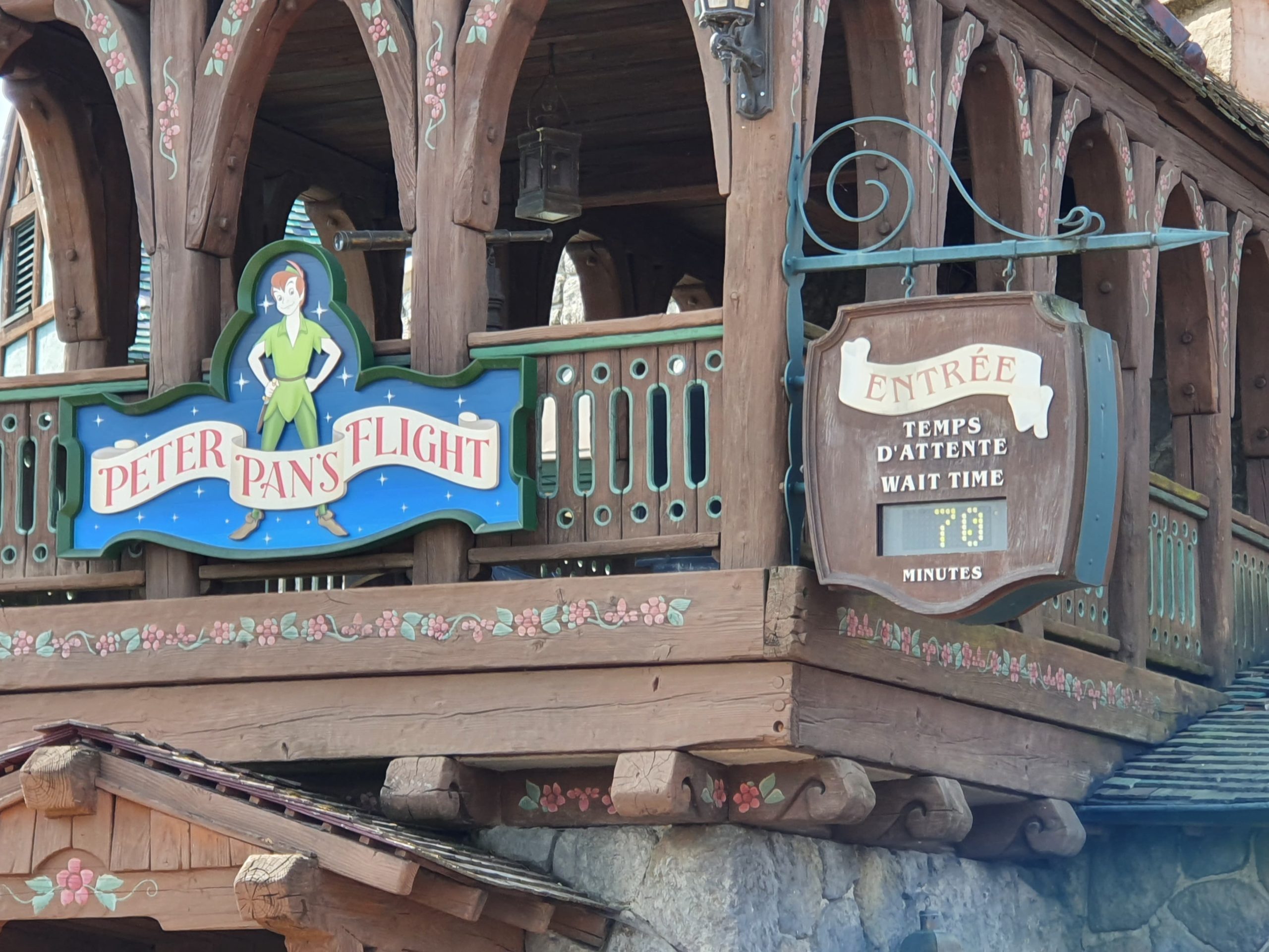 temps attente attraction peter pan disneyland paris