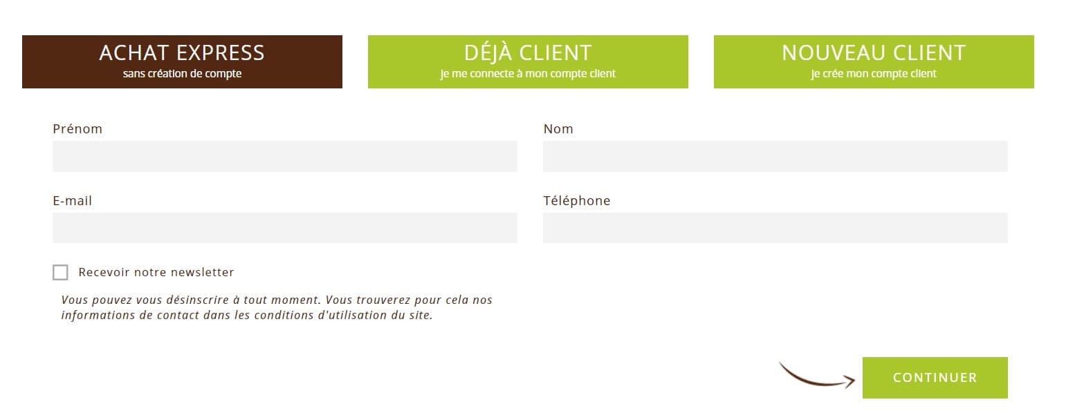 création compte client agitateur floral
