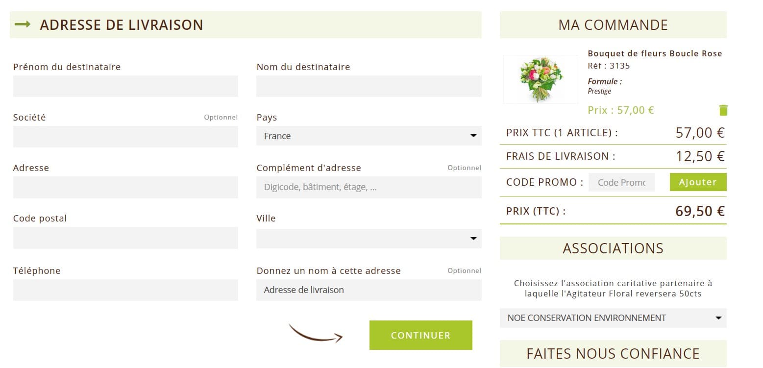 livraison agitateur floral