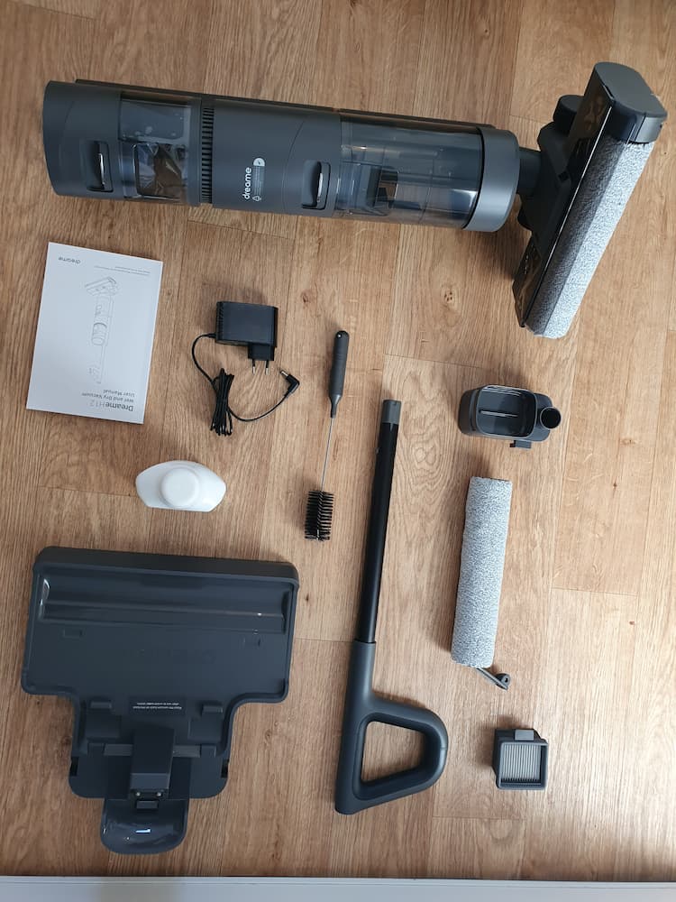 éléments dreame h12 déballés