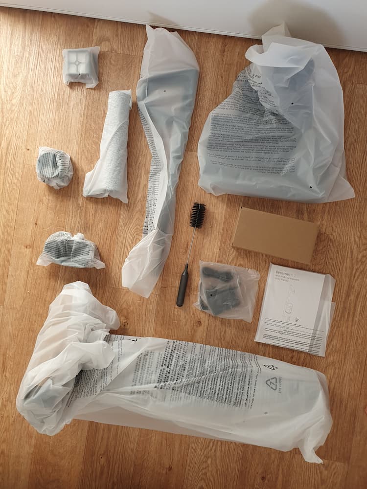 éléments dreame h12 emballés