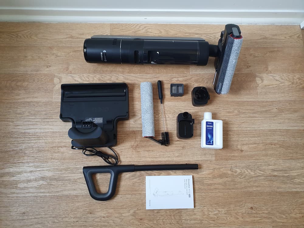 accessoires déballés aspirateur dreame h12 pro