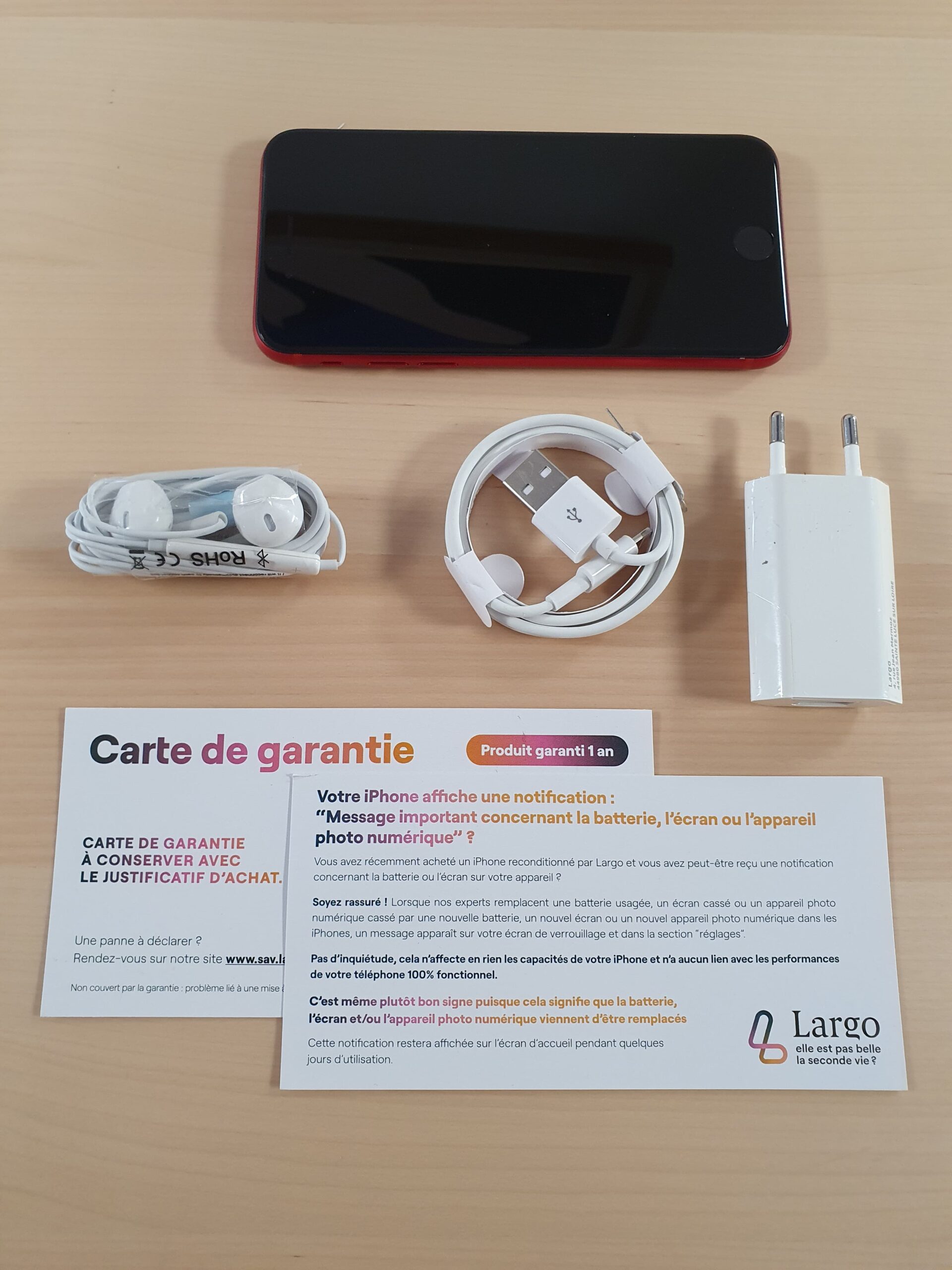 contenu du colis largo