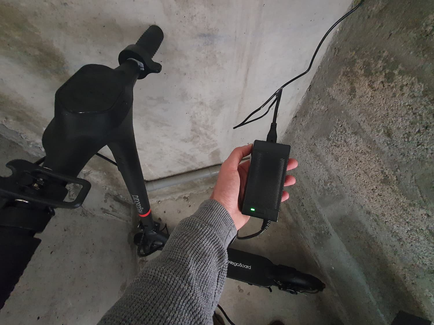 chargement trottinette électrique wegoboard