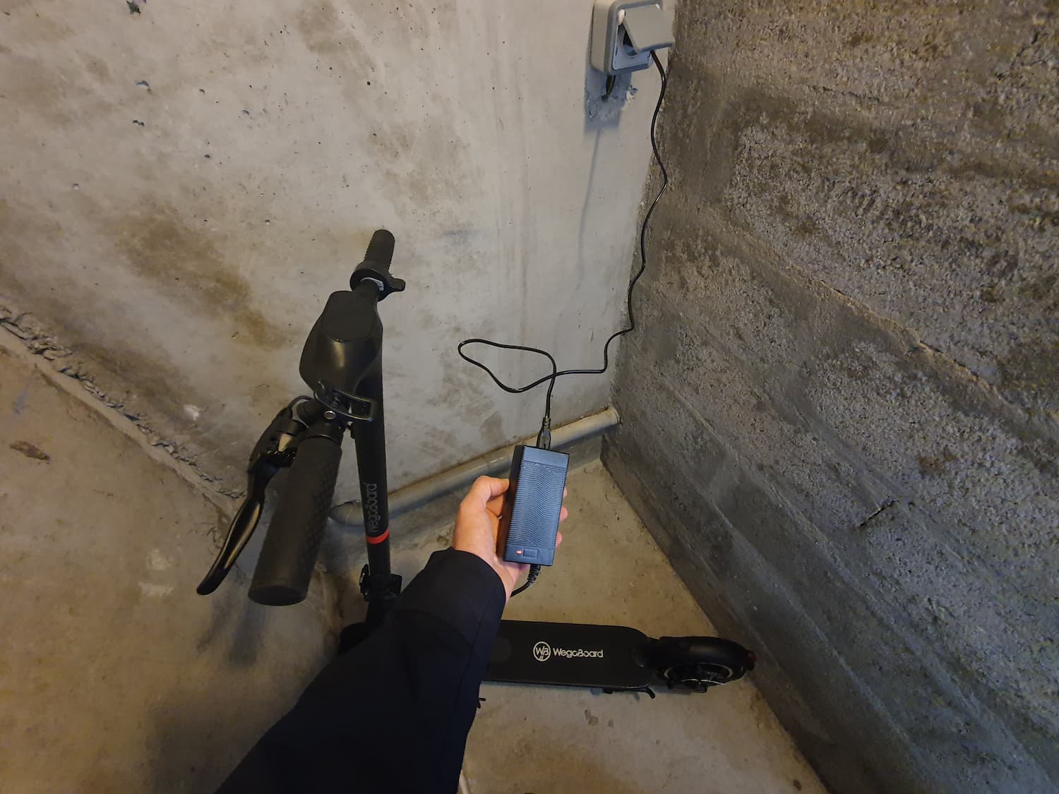 chargement trottinette électrique wegoboard