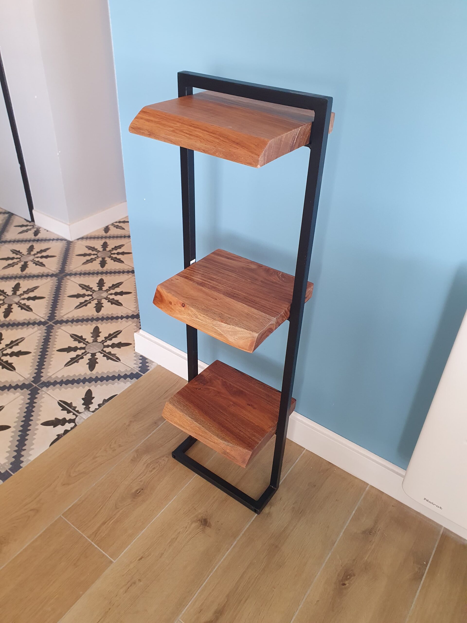 etagere verticale bois metal pier import