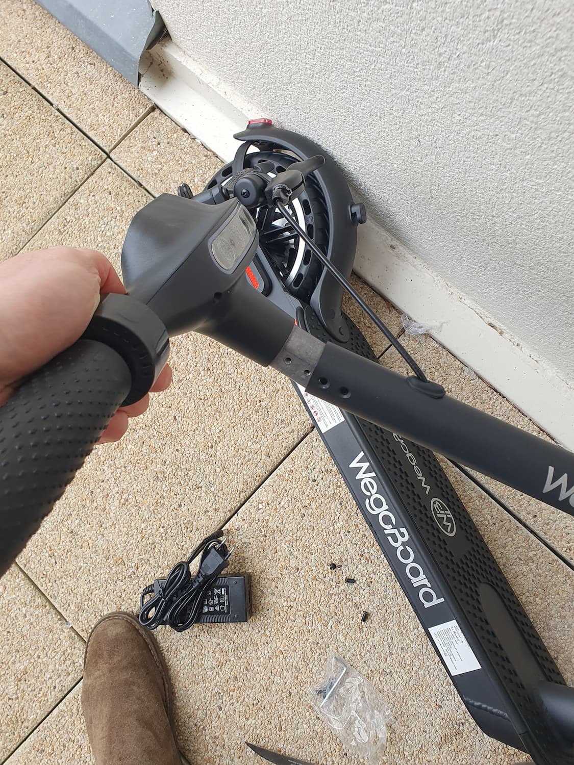guidon trottinette electrique wegoboard montage