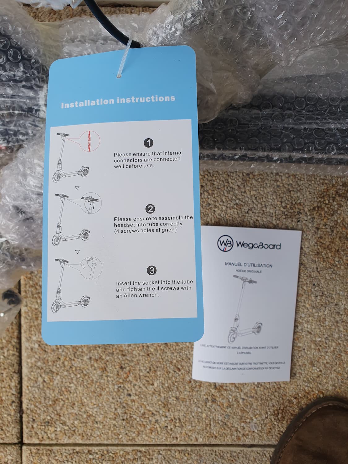 notice montage trottinette électrique