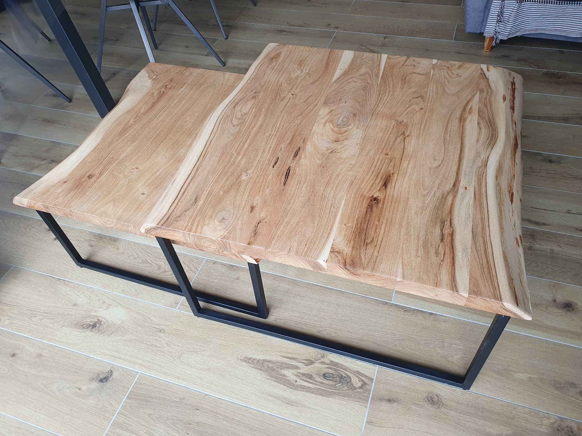 table basse gigogne bois pier import