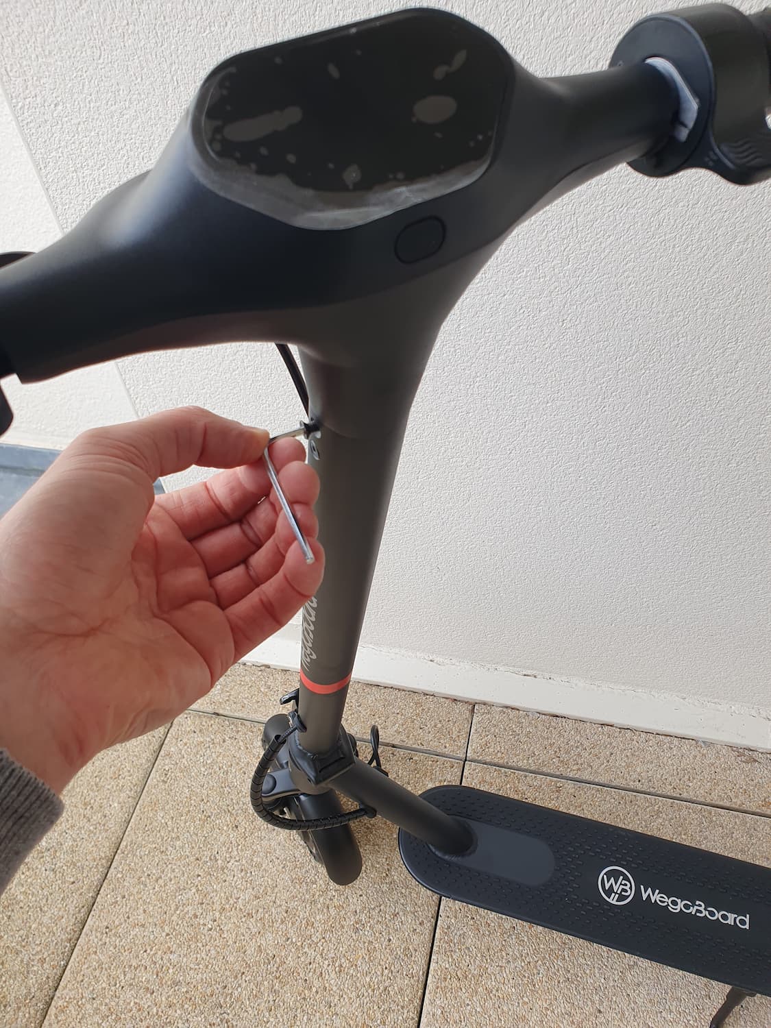 vissage guidon trottinette electrique wegoboard