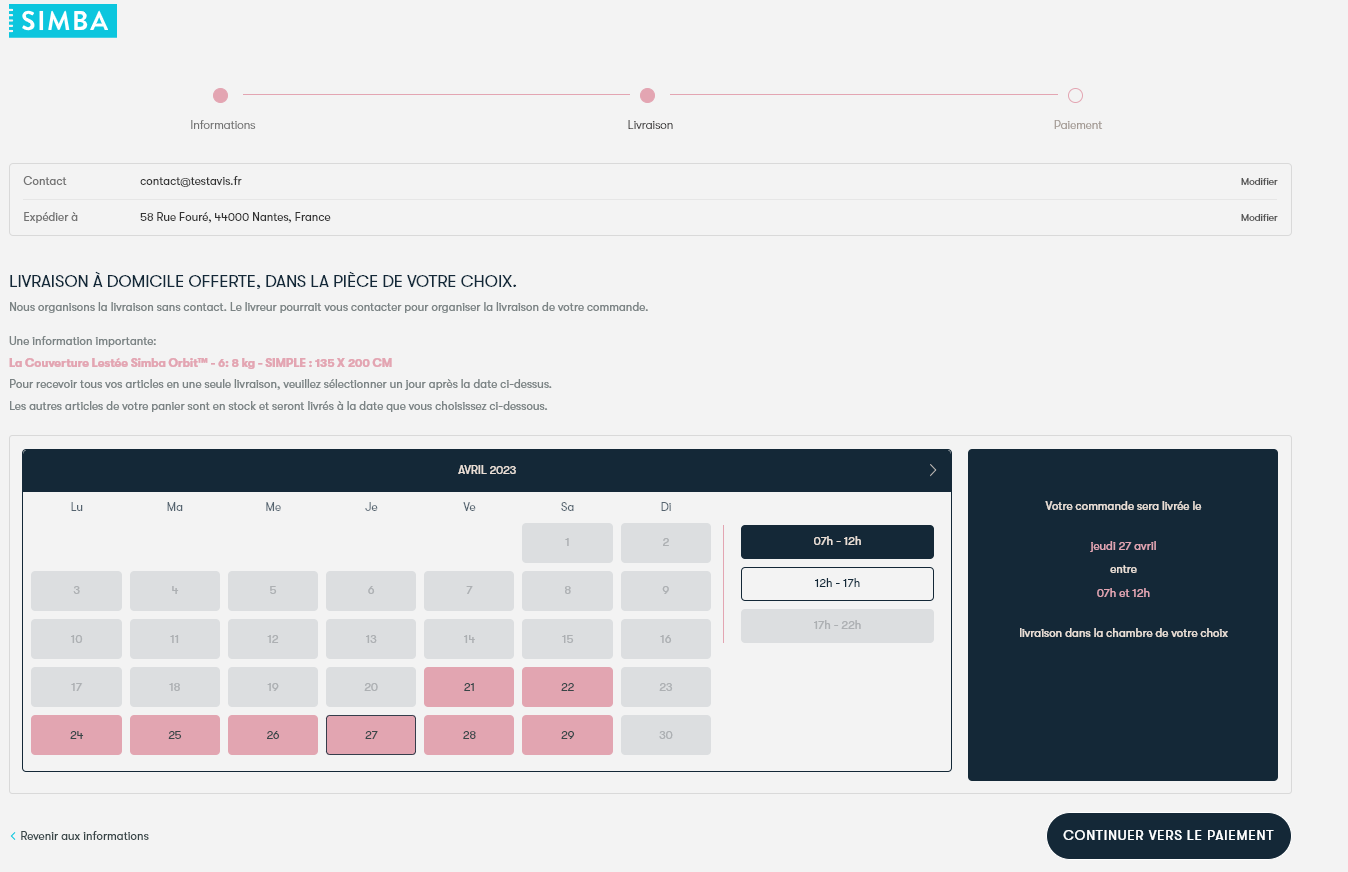 prise de rendez-vous simba