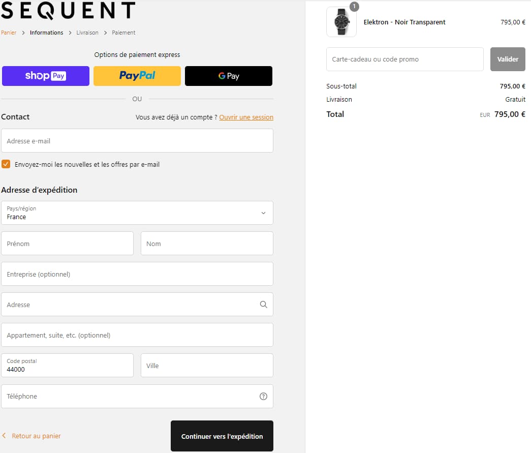 paiement site internet sequent