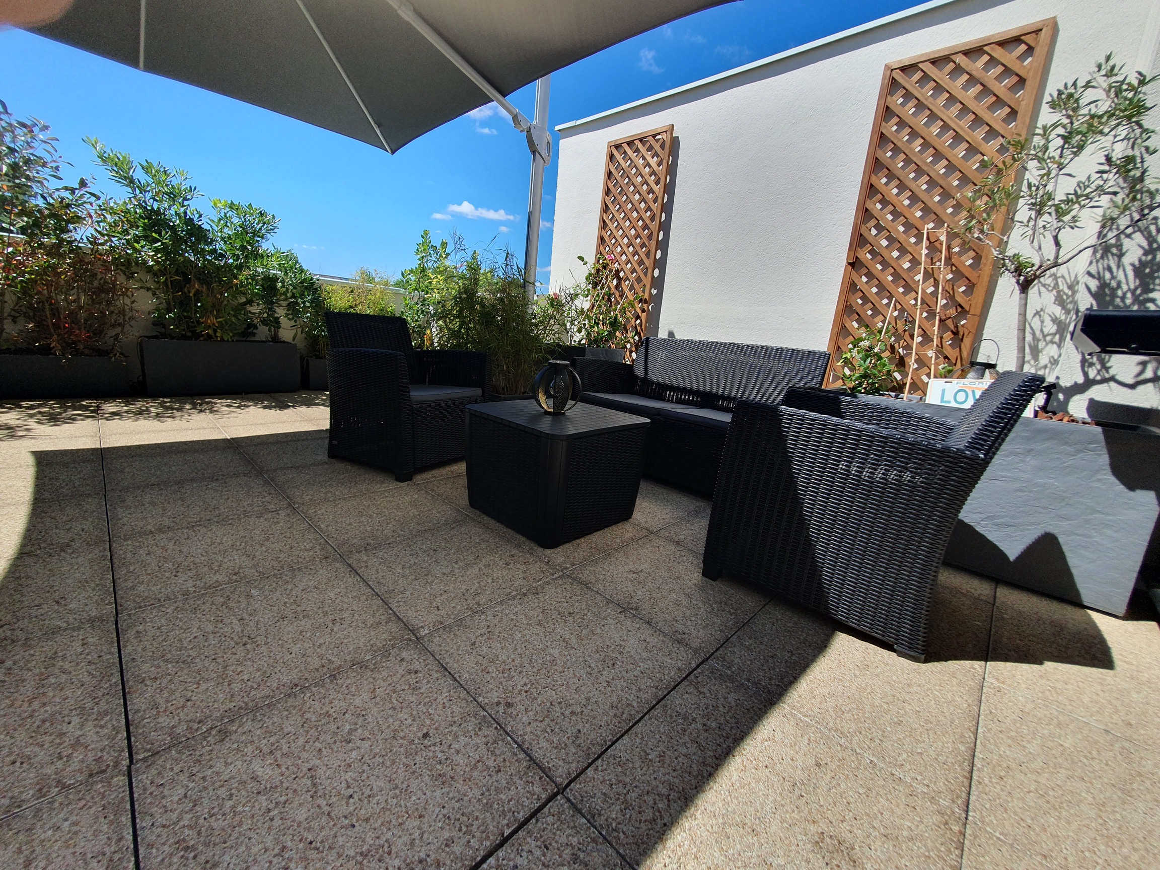 Le mur végétalisé.