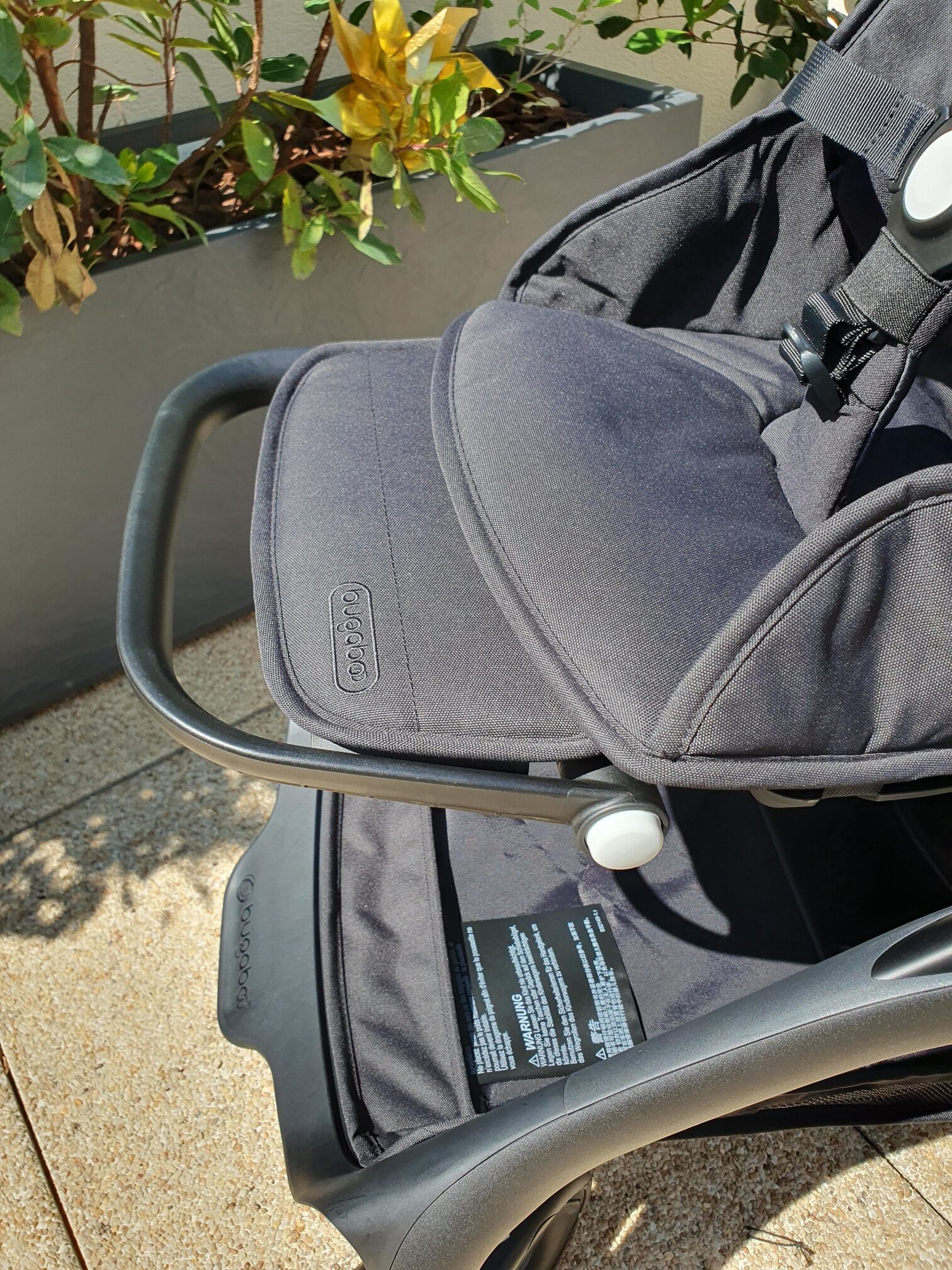 Le repose jambes de la poussette Dragonfly de Bugaboo.