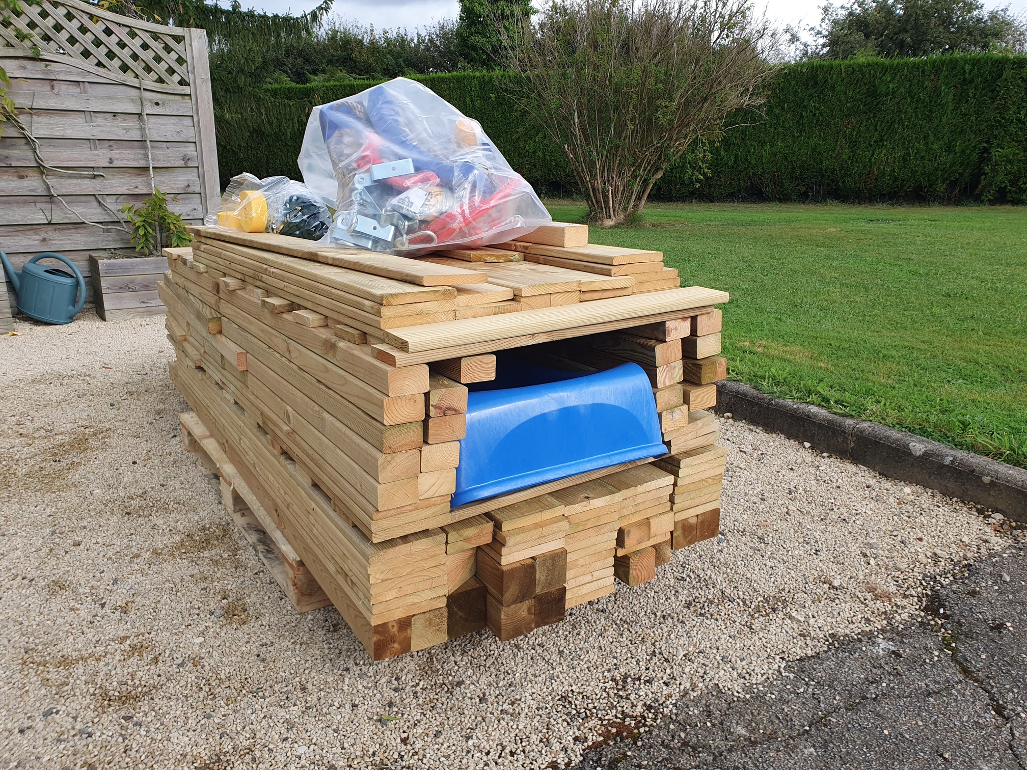 aire de jeux wickey bois en kit