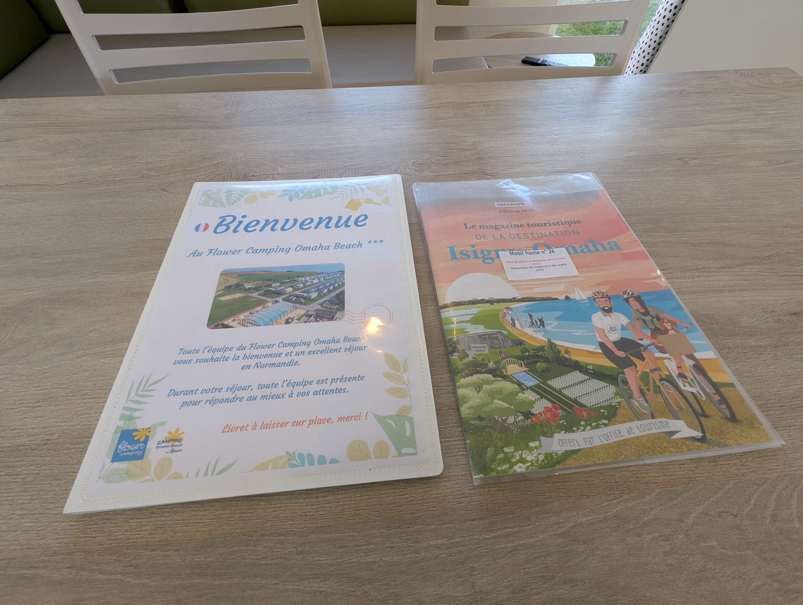 Livrets accueil camping Omaha Beach