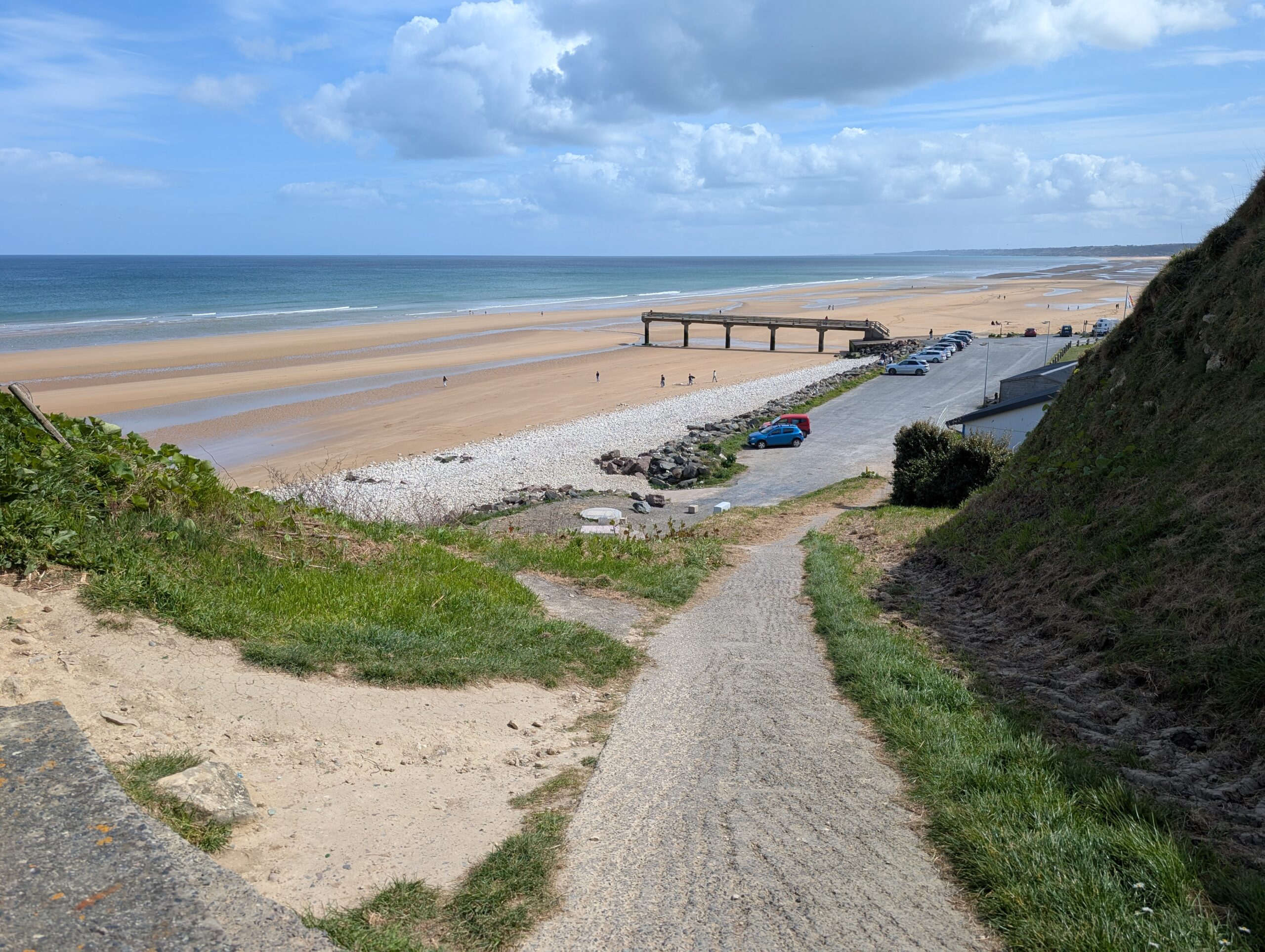 accès plage Omaha Beach